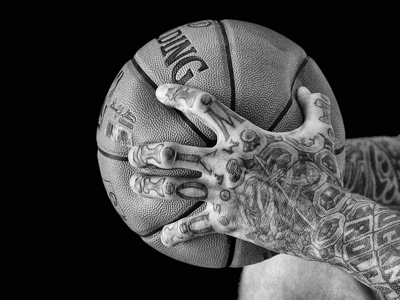 Miami Heat center Chris Andersen poses during media day in Miami, Florida.