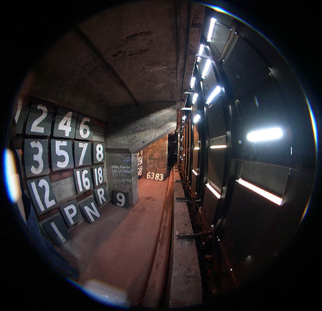 Inside the Green Monster in Fenway Park